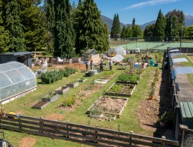 Fiordland Community Garden Aerial 1