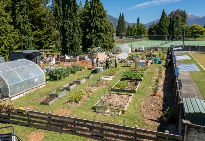 Fiordland Community Garden Aerial 1