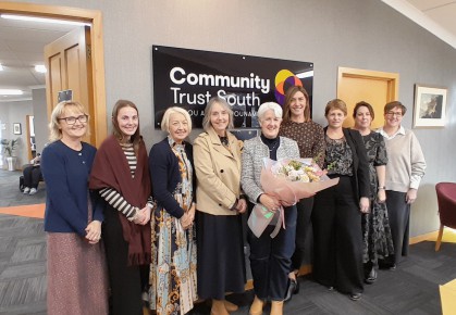Ngaire Hamilton Retirement photo with staff June 2026